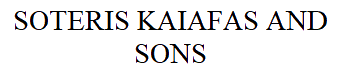 SoterisKaiafasAndSons logo