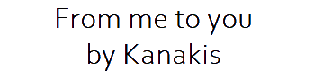 FromMeTYoubyKanakis logo