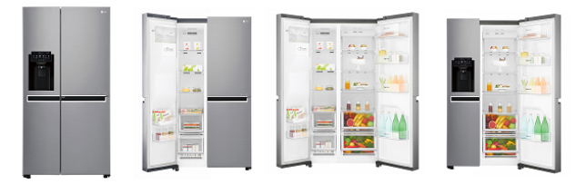 LG GSL760PZUZ Free Standing Side by Side Fridge Freezer