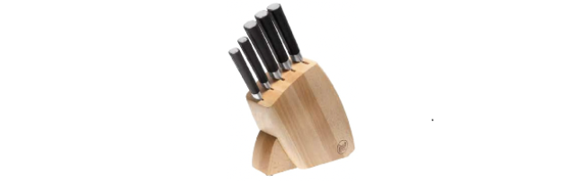 KNIFE BLOCK + 5 KNIVES "SAMBONET KITCHEN" - S1251592-08