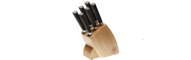 KNIFE BLOCK + 6 KNIVES "SAMBONET KITCHEN" - S1251592-09