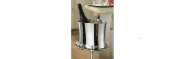 WINE COOLER "BAMBOO" S/STEEL 24 X 19.5 CM - S1256754-20