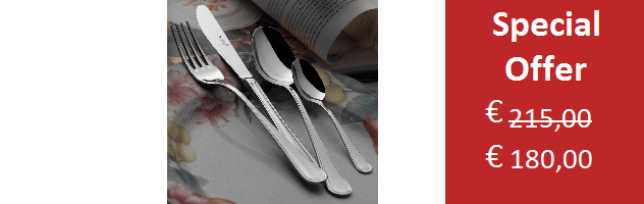 MODEL INGLESE, 12 PERSONS CUTLERY SET - 72 PIECES - S11CL72IN