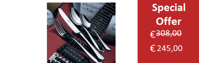 MODEL CHARME, 12 PERSONS CUTLERY SET - 72 PIECES - S11058649