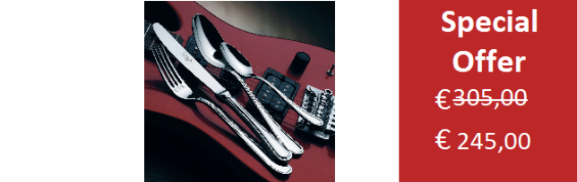 MODEL PRESIDENT, 12 PERSONS CUTLERY SET - 72 PIECES - S11CL72PR