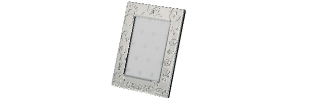 VARNISHED SILVER-PLATE PHOTO FRAME 10X15 CM - H073748