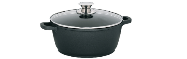 RECTANGULAR ROASTING TRAY W. OVENPROOF GLASS LID "KERROS" - M0215152