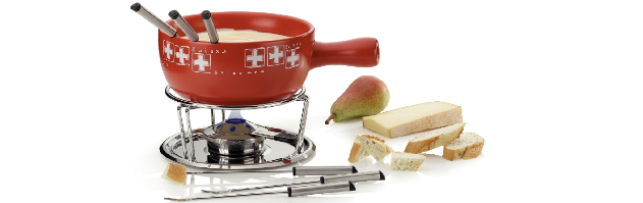CHEESE FONDUE "BERNE" 10-PC SET W/PASTE BURNER - M0261303
