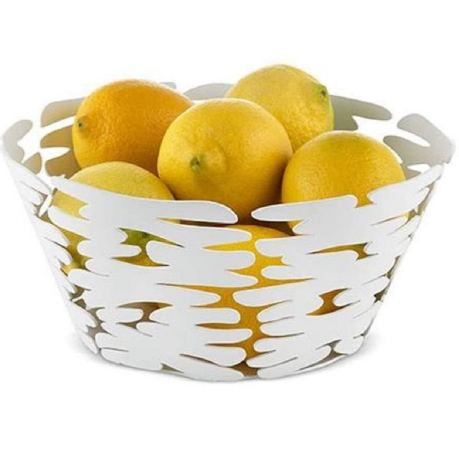 WHITE BIG BASKET "BARKET" 21 CM - A10BM10/21W