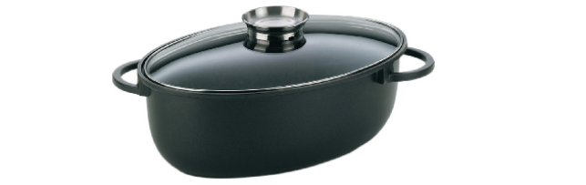 OVAL ROASTING TRAY W. GLASS LID "KERROS" - M0215153
