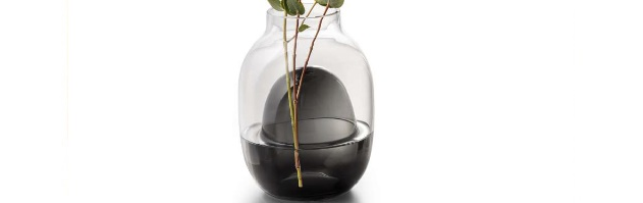 VASE SMALL "LOUISA", MOUTHBLOWN GLASS H:19 CM - P06166004