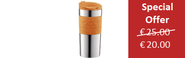 TRAVEL MUG VACUUM ORANGE SMALL 0.35 LT - B0411068-948