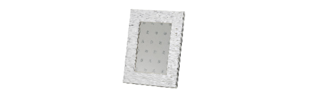 VARNISHED SILVER-PLATE PHOTO FRAME "WAVY"10X15 CM - H0730028