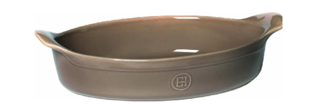 LIGHT BROWN OVAL SERVING DISH - E01969042